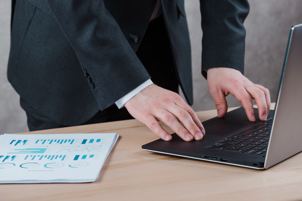 Office Desk and Monitor Setup